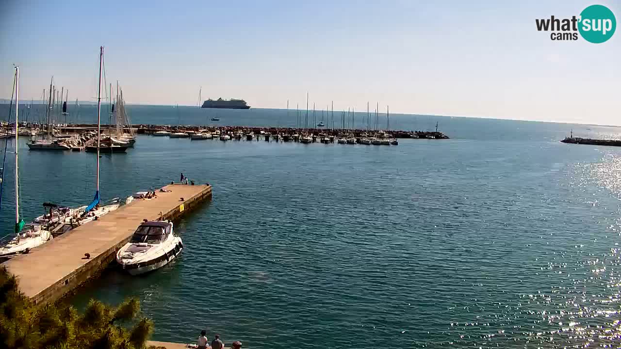 Webcam Sistiana – Blick auf Marina und Bucht