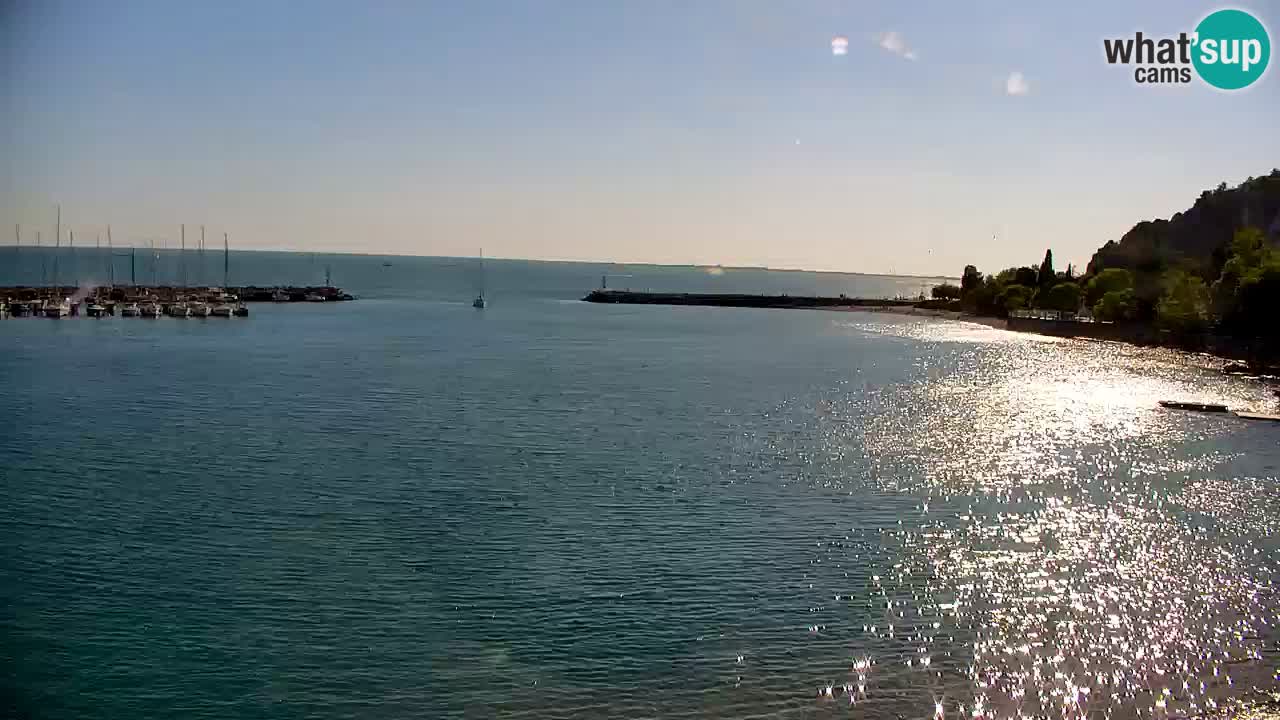 Webcam Sistiana – Vista sobre la marina y la bahía