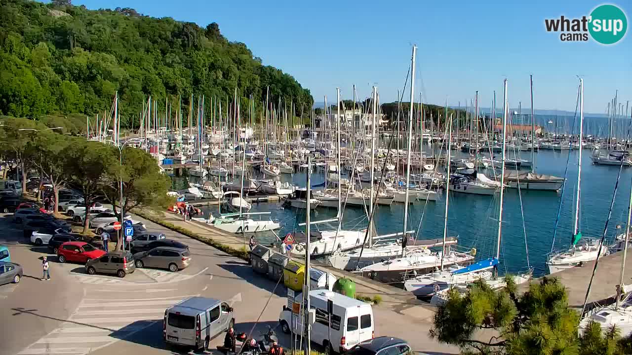 Webcam Sistiana – Pogled na marinu i zaljev