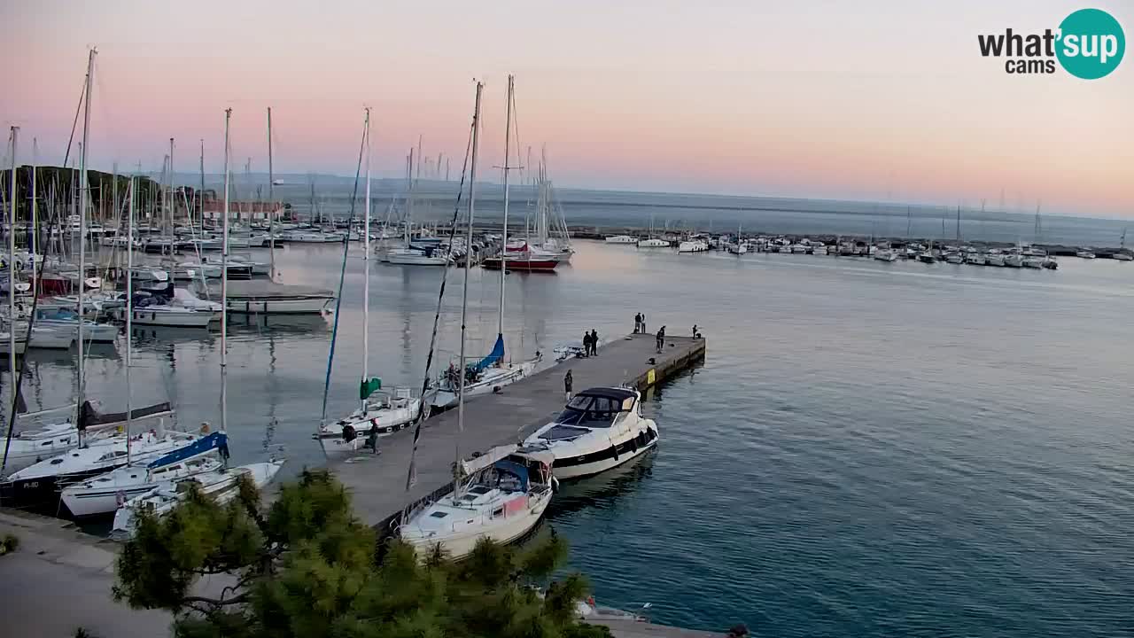 Spletna kamera Sesljan (Sistiana) – Pogled na marino in zaliv