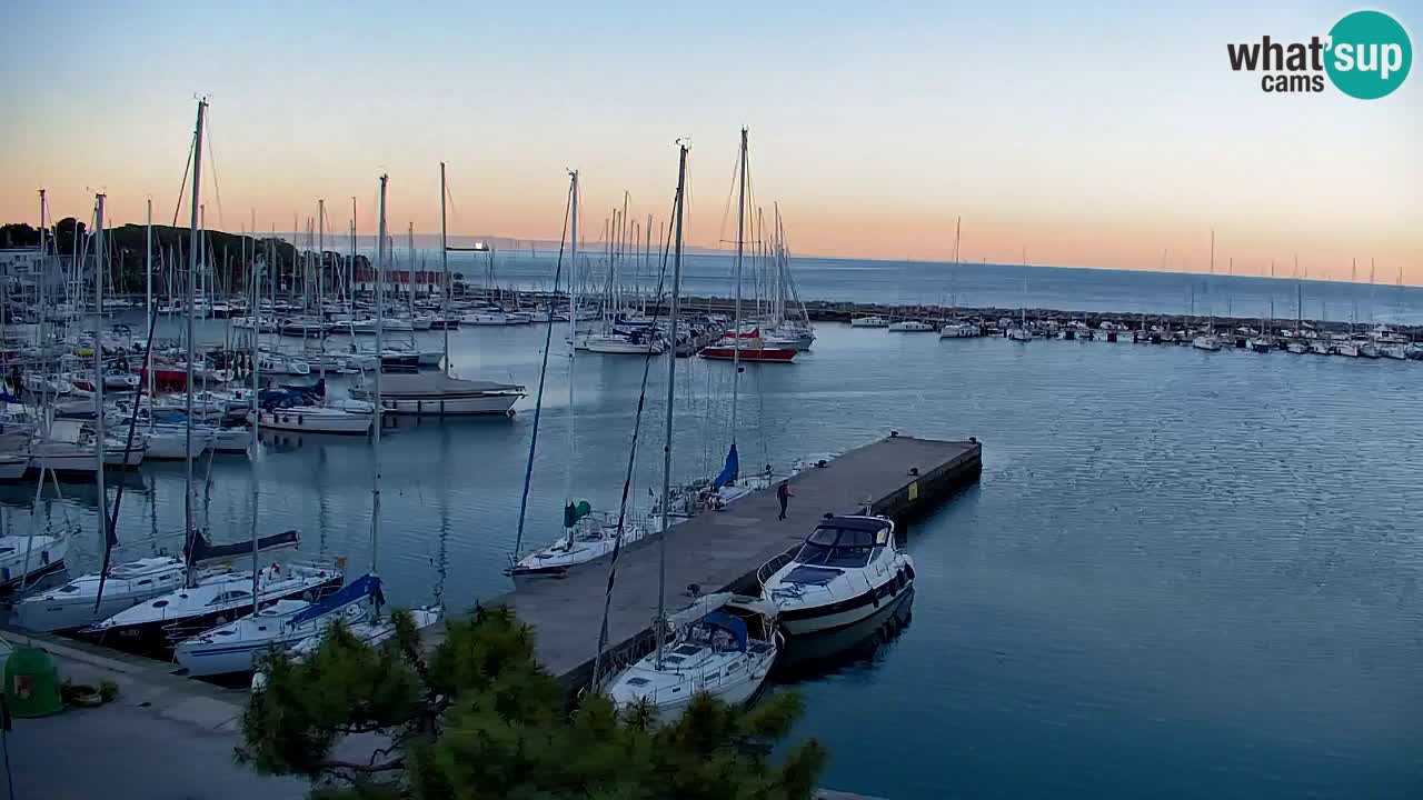 Webcam Sistiana – Vista sobre la marina y la bahía