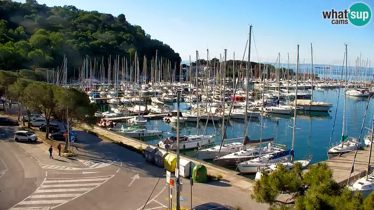 Webcam Sistiana – Vue sur la marina et la baie