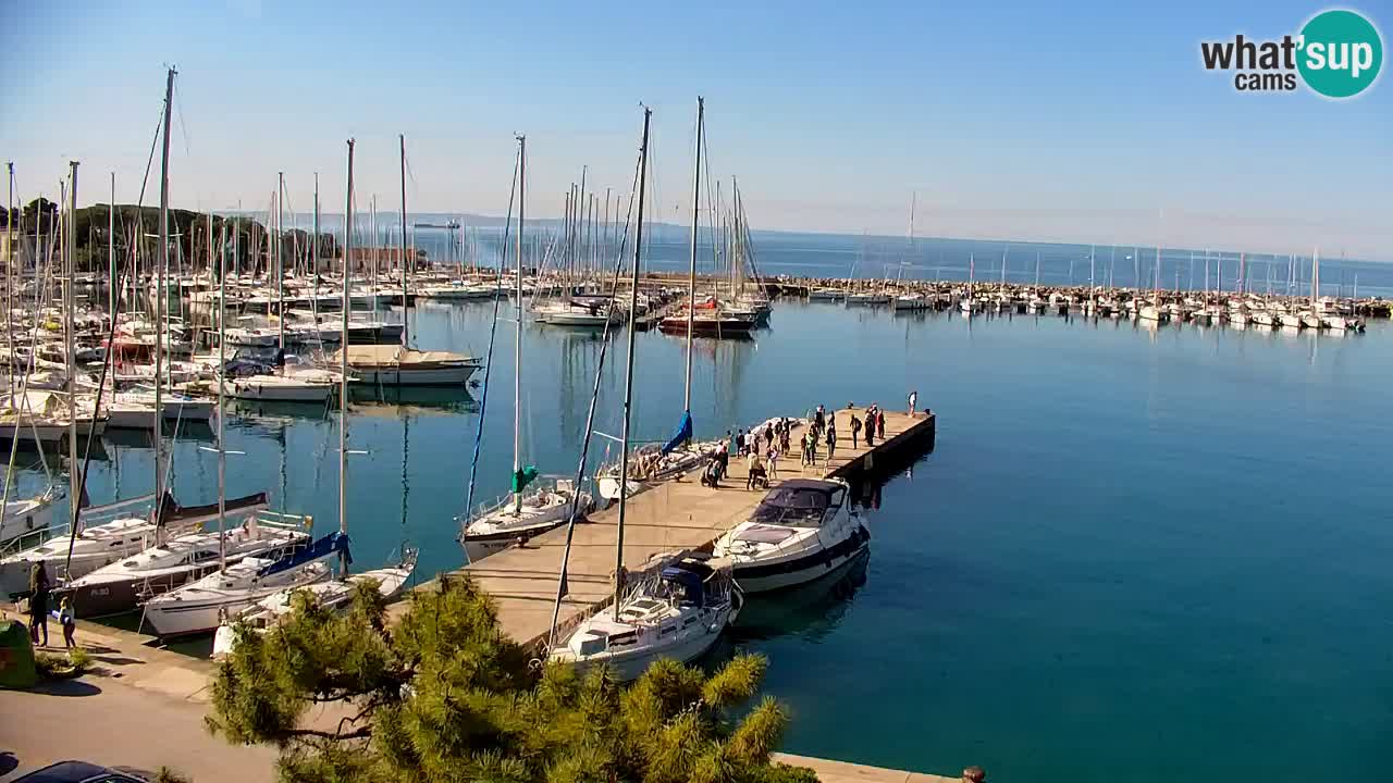 Webcam Sistiana – Vista sobre la marina y la bahía