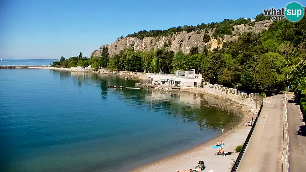 Webcam Sistiana – Vista sobre la marina y la bahía