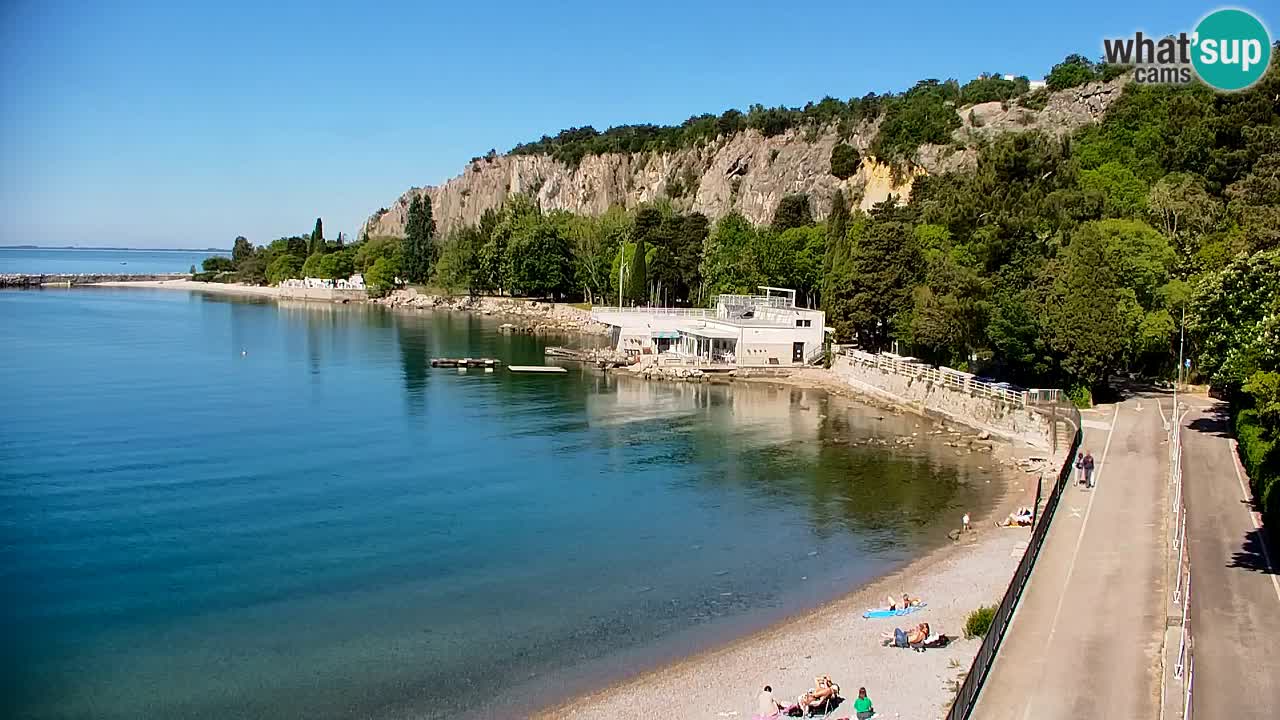 Webcam Sistiana – Vue sur la marina et la baie