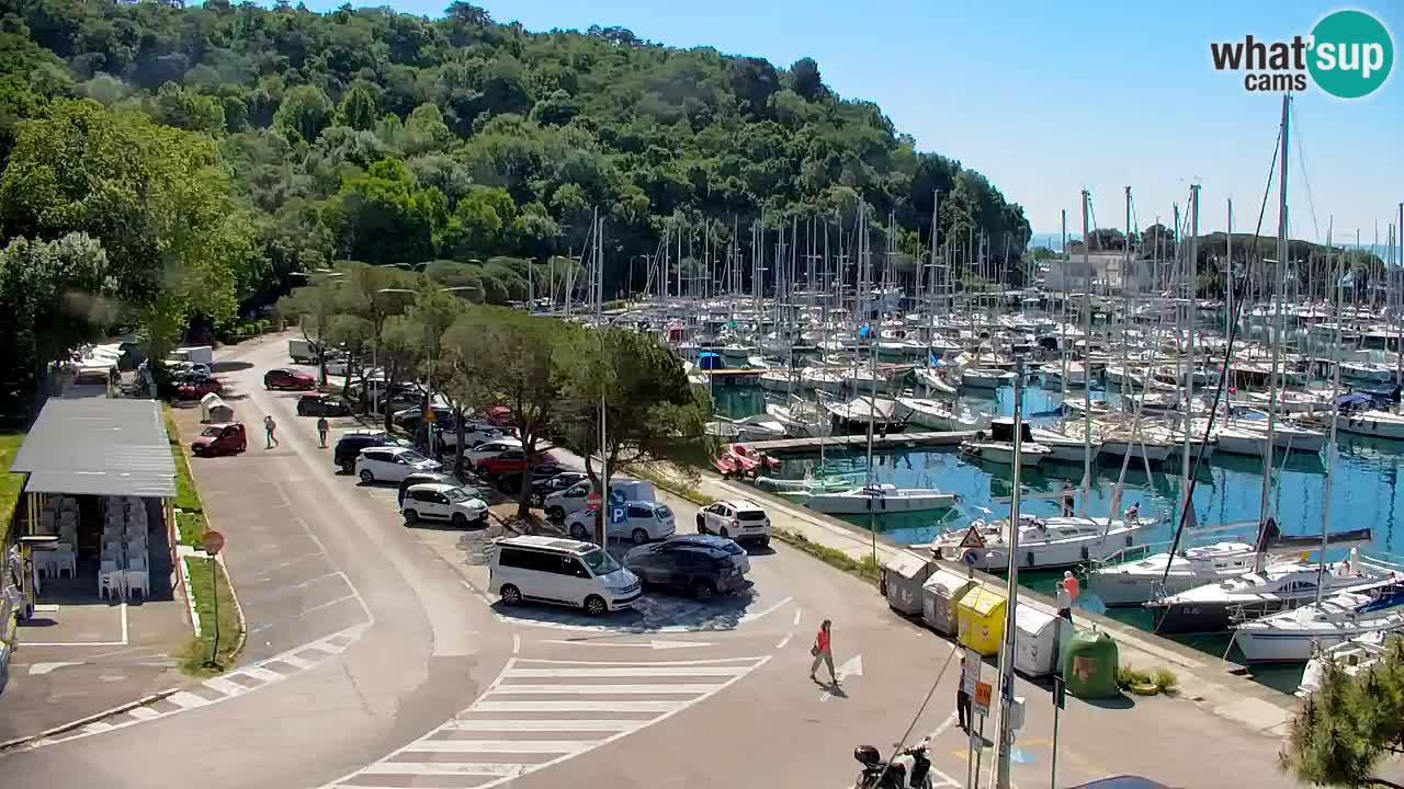 Spletna kamera Sesljan (Sistiana) – Pogled na marino in zaliv