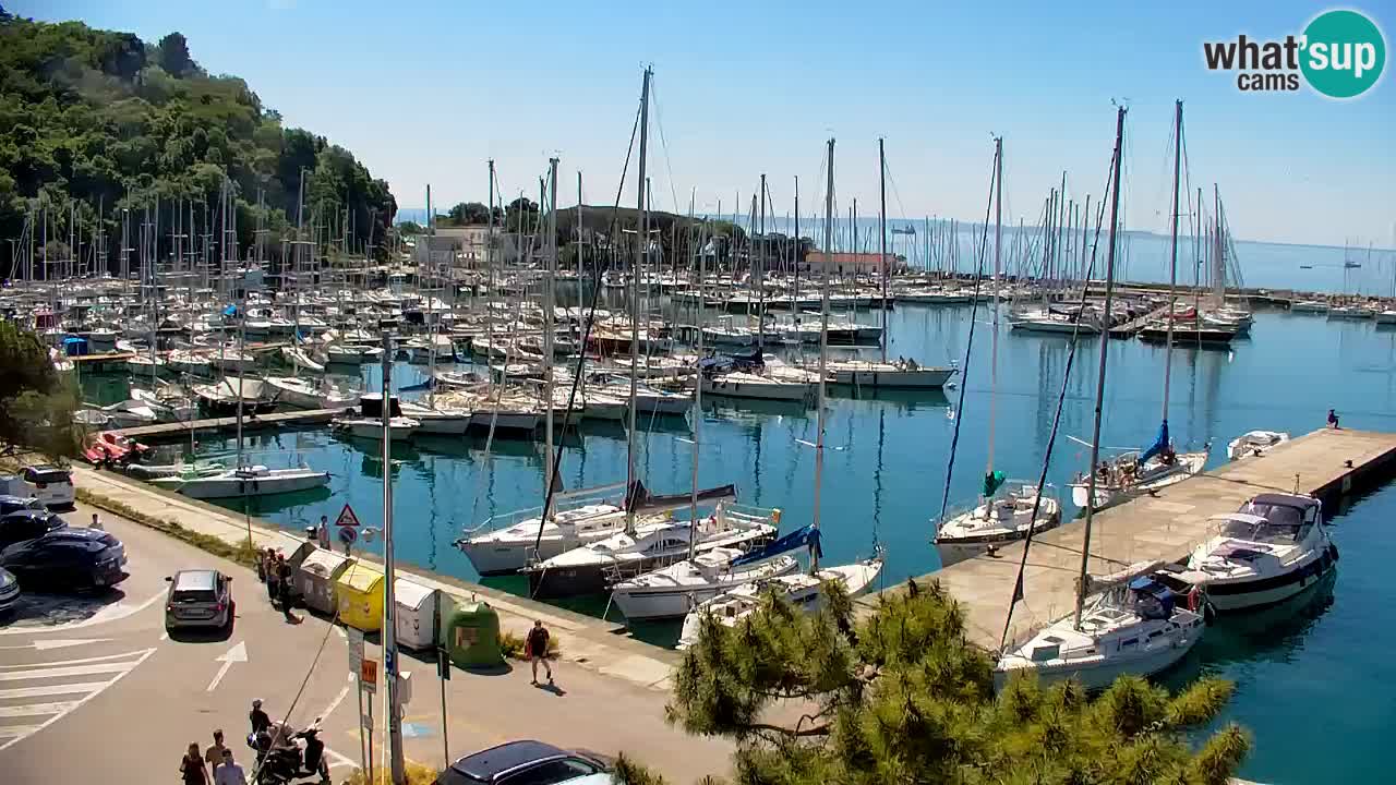 Webcam Sistiana – Vista sobre la marina y la bahía