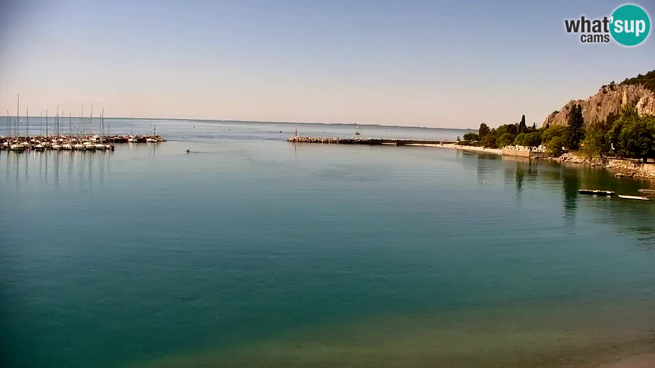 Webcam Sistiana – Vue sur la marina et la baie
