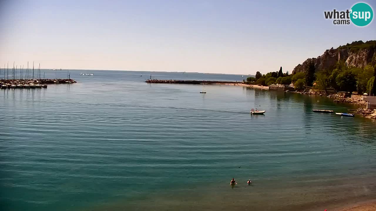 Webcam Sistiana – Vista sulla marina e sulla baia