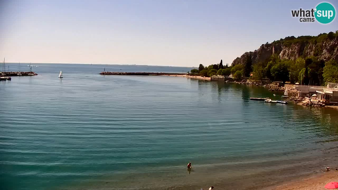 Webcam Sistiana – Pogled na marinu i zaljev