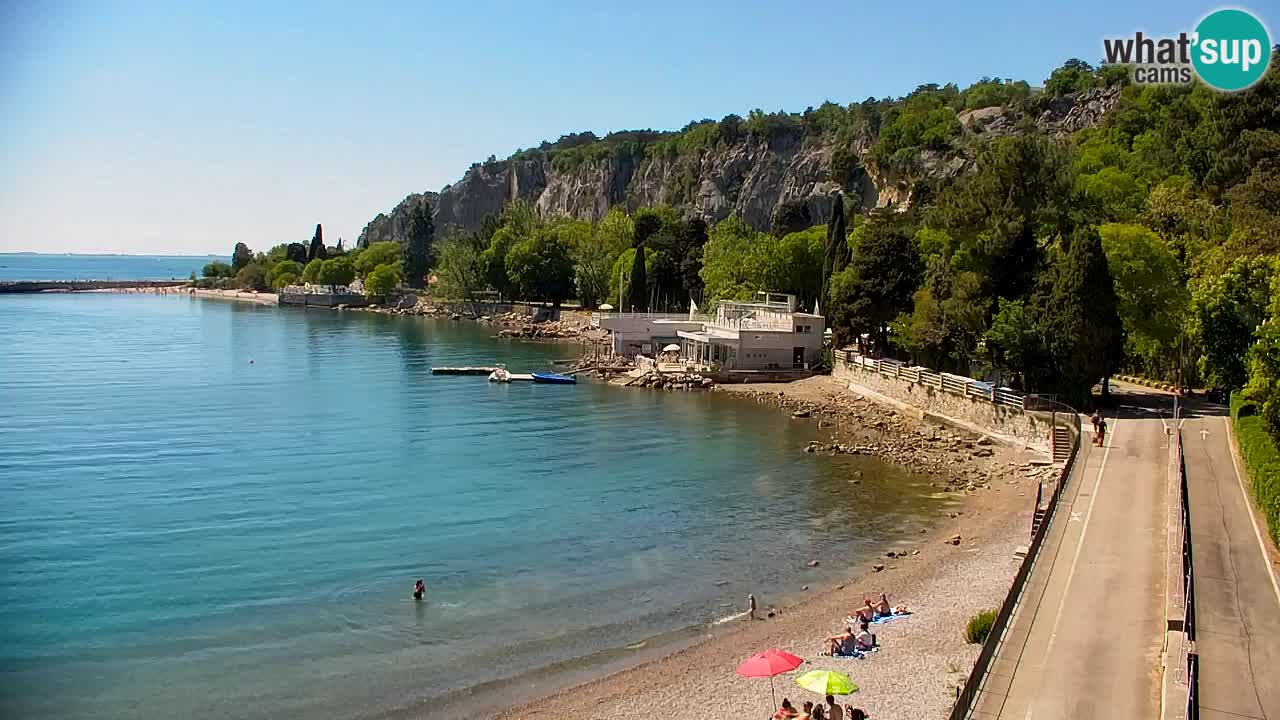 Spletna kamera Sesljan (Sistiana) – Pogled na marino in zaliv