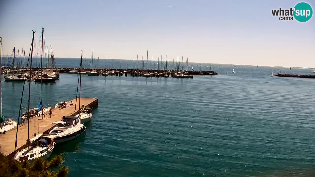 Webcam Sistiana – Vista sobre la marina y la bahía