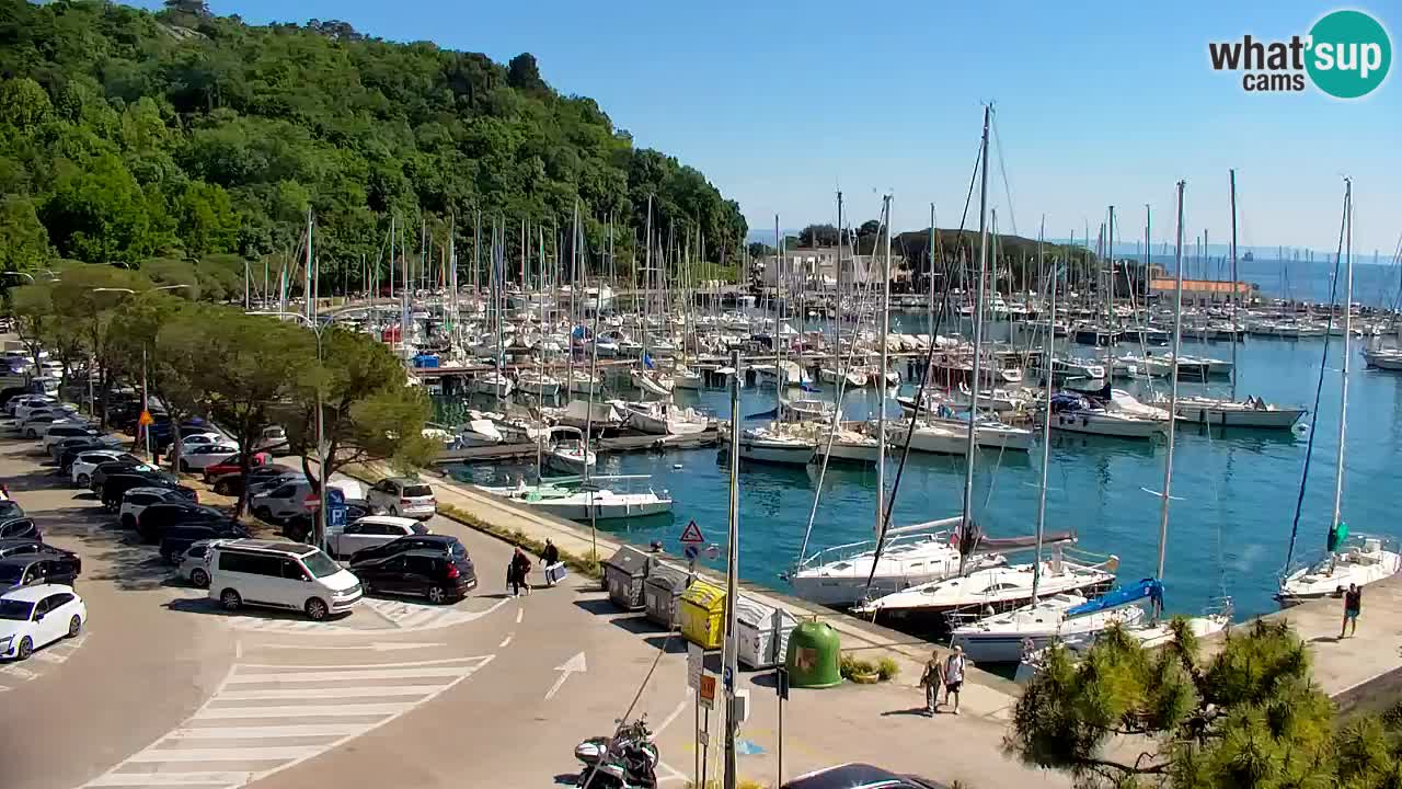 Webcam Sistiana – Vista sobre la marina y la bahía