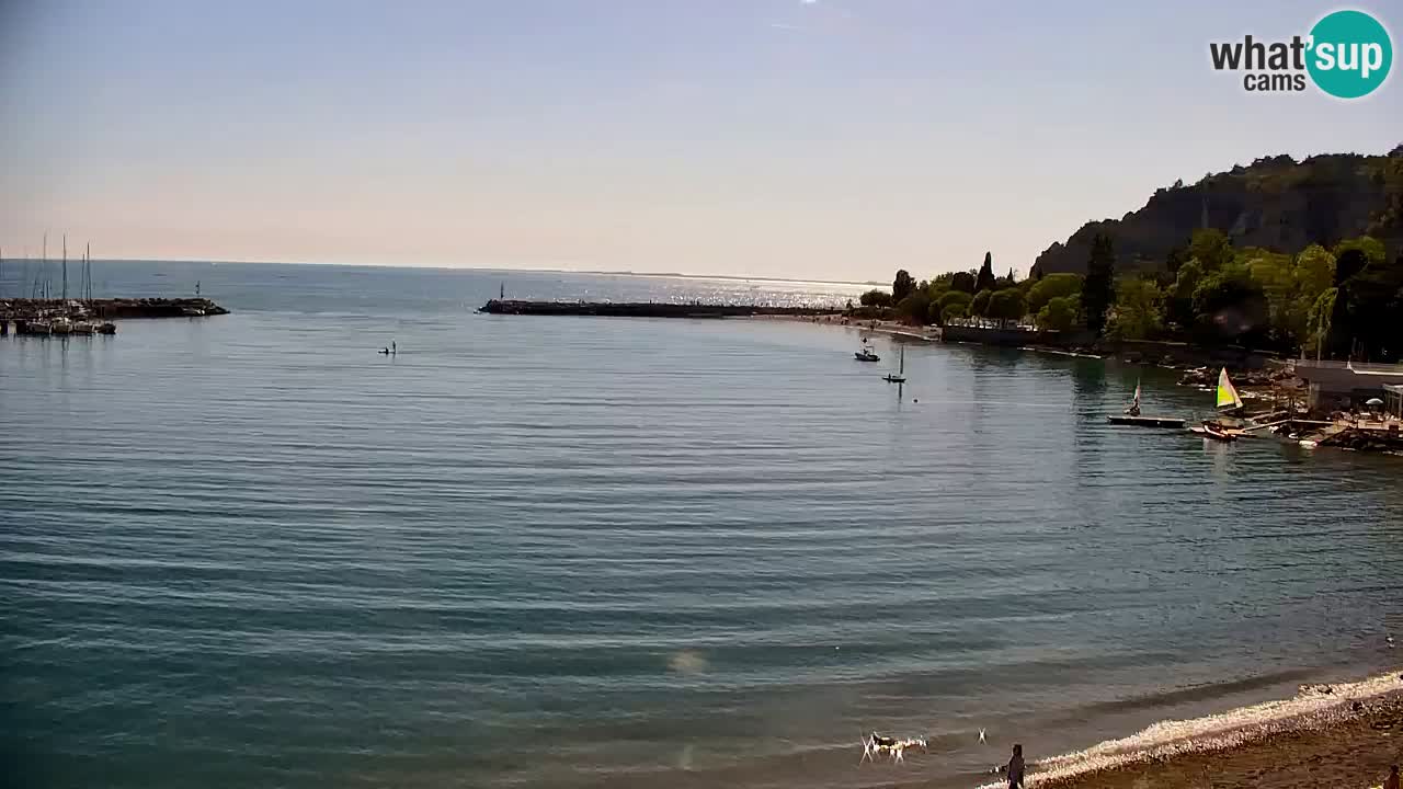 Webcam Sistiana – Vista sobre la marina y la bahía