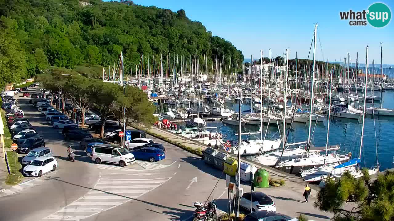 Webcam Sistiana – Vista sulla marina e sulla baia