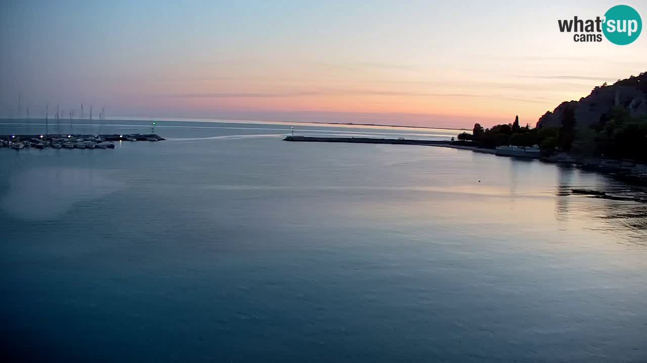 Webcam Sistiana – Blick auf Marina und Bucht