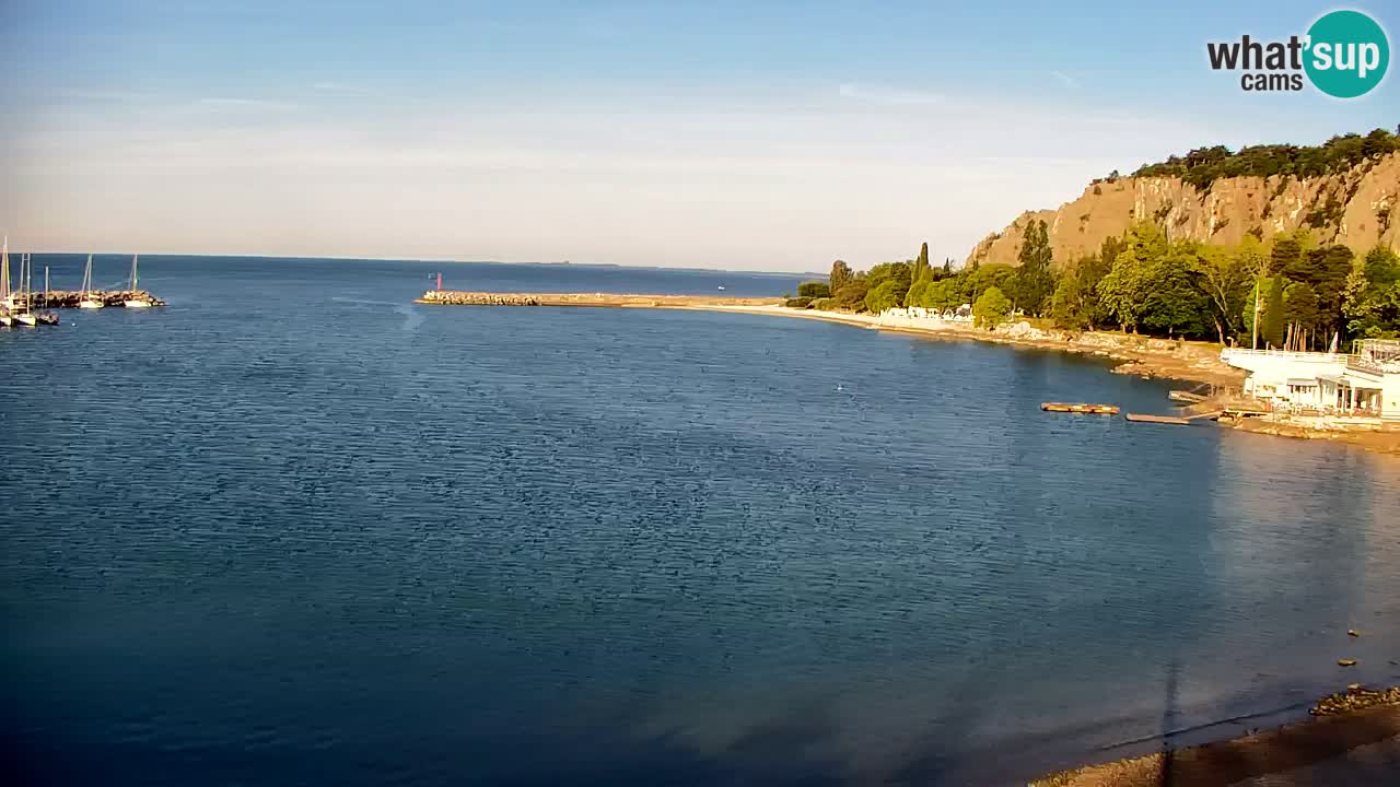 Webcam Sistiana – Vista sobre la marina y la bahía