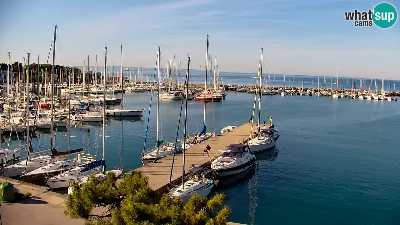 Webcam Sistiana – Vue sur la marina et la baie