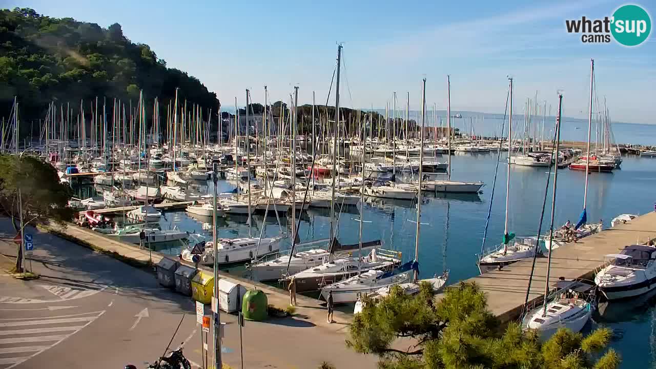 Webcam Sistiana – Vista sobre la marina y la bahía