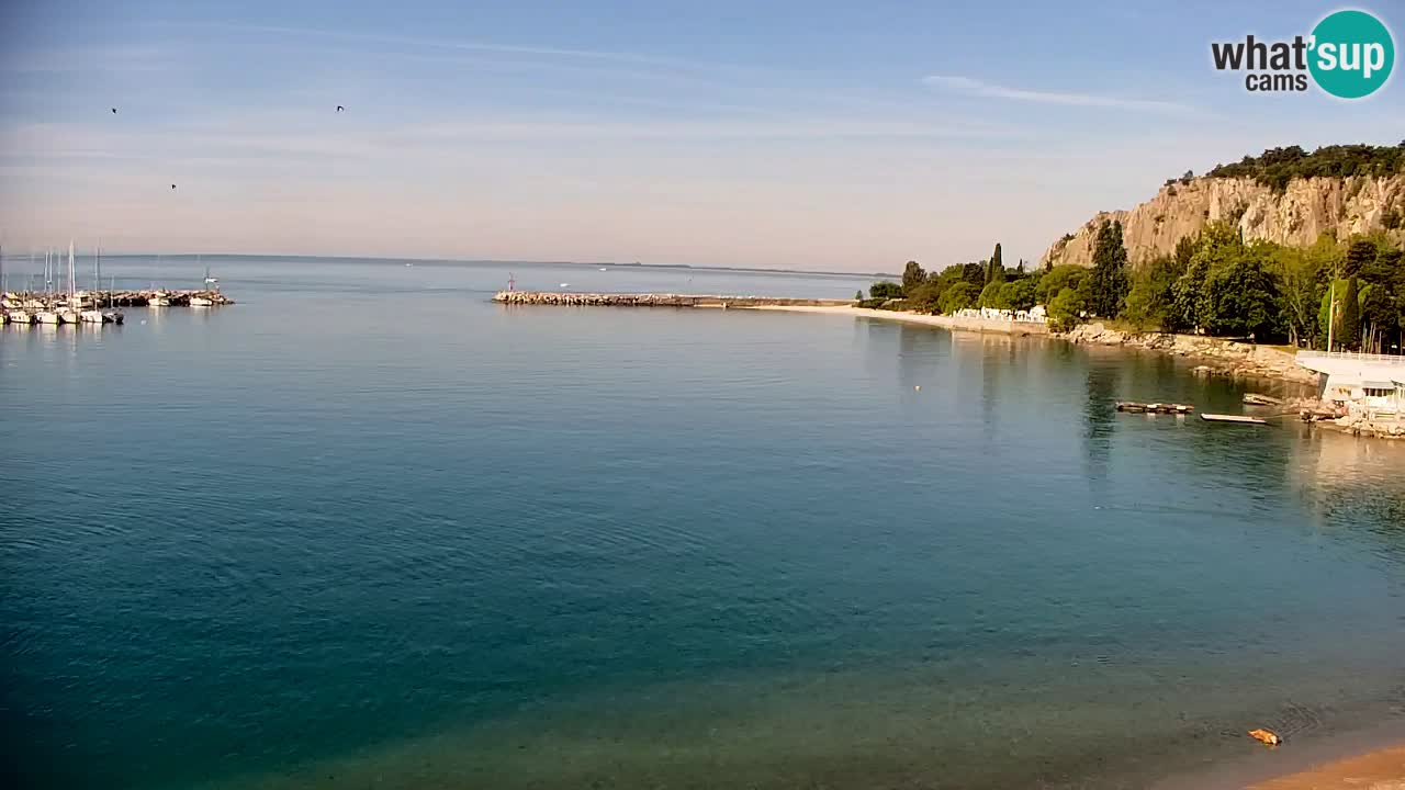 Webcam Sistiana – Vue sur la marina et la baie