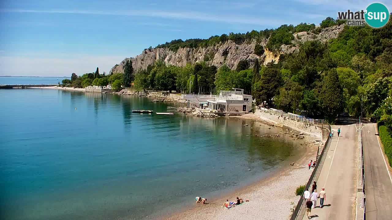 Webcam Sistiana – Vista sobre la marina y la bahía