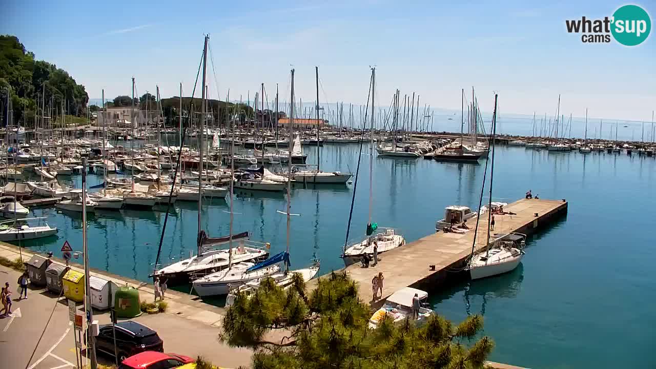 Webcam Sistiana – Vue sur la marina et la baie