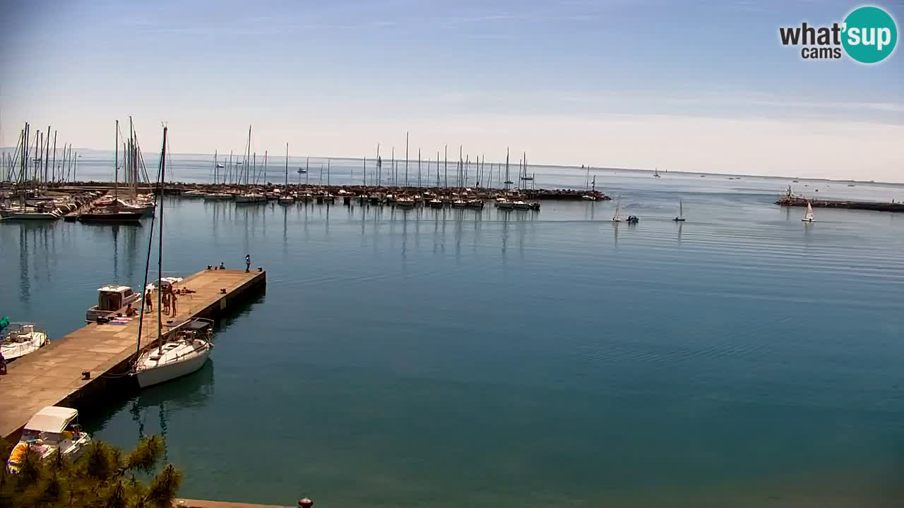 Webcam Sistiana – Vue sur la marina et la baie