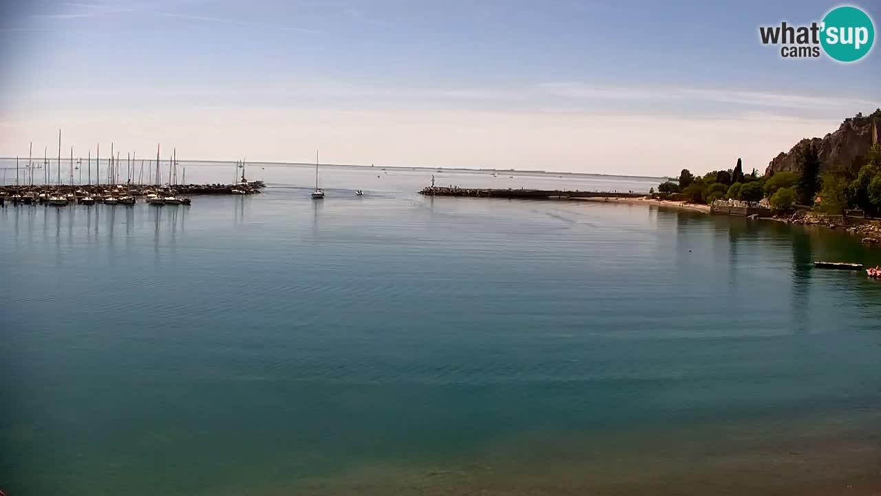 Webcam Sistiana – Vista sobre la marina y la bahía