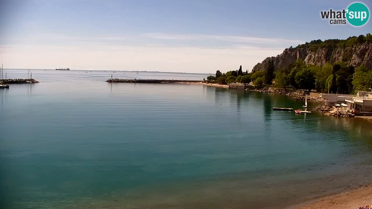 Webcam Sistiana – Vista sobre la marina y la bahía