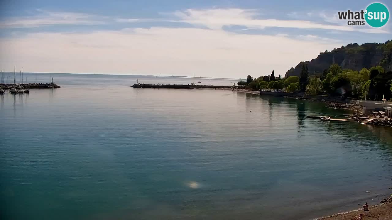 Webcam Sistiana – Vue sur la marina et la baie