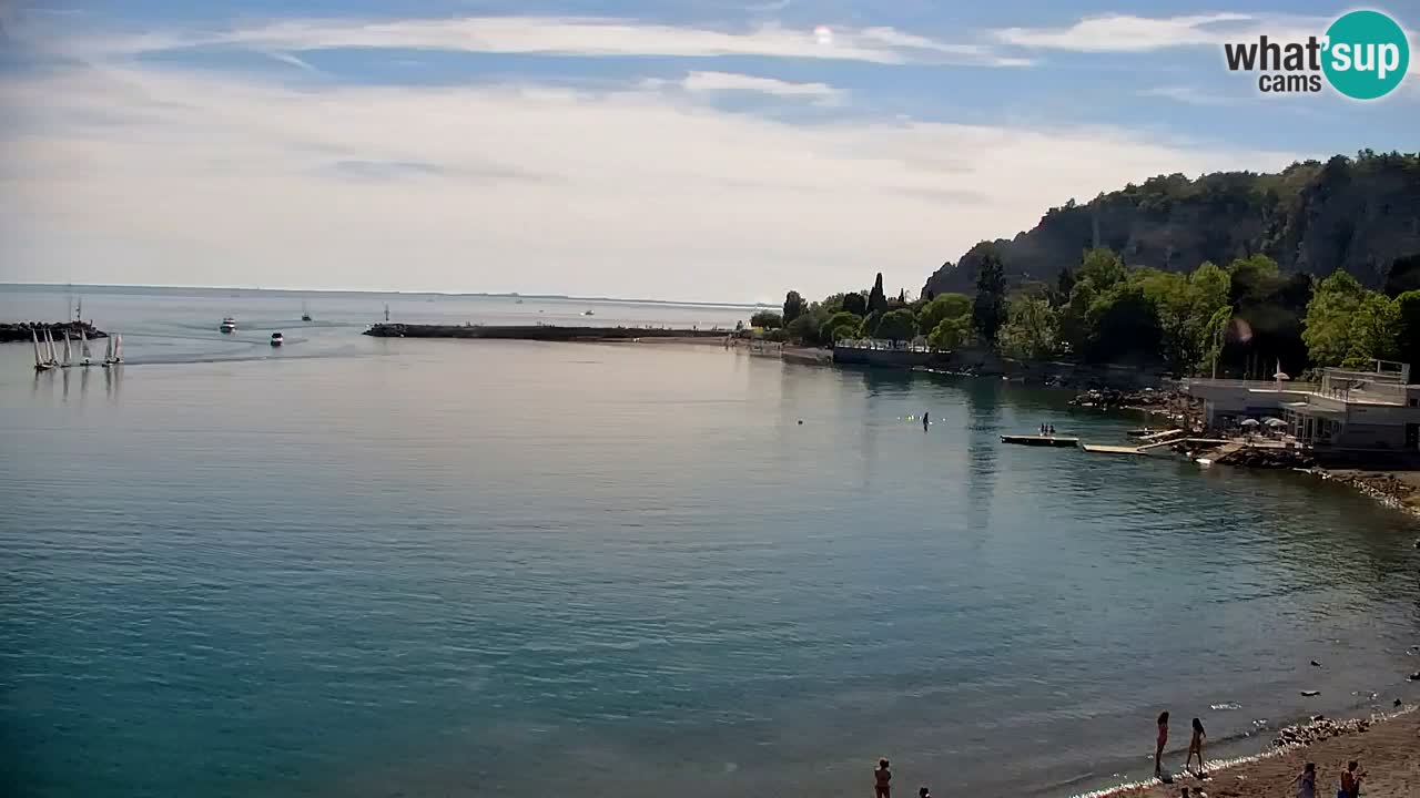 Webcam Sistiana – Pogled na marinu i zaljev