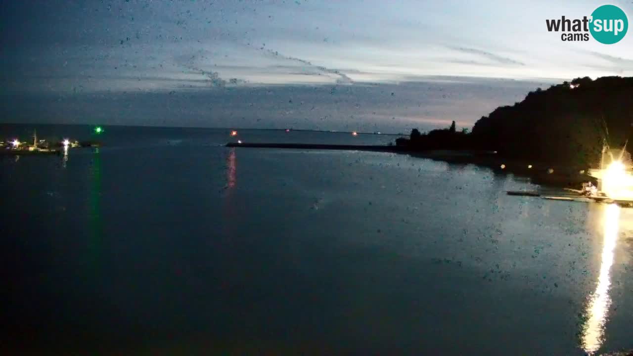 Spletna kamera Sesljan (Sistiana) – Pogled na marino in zaliv