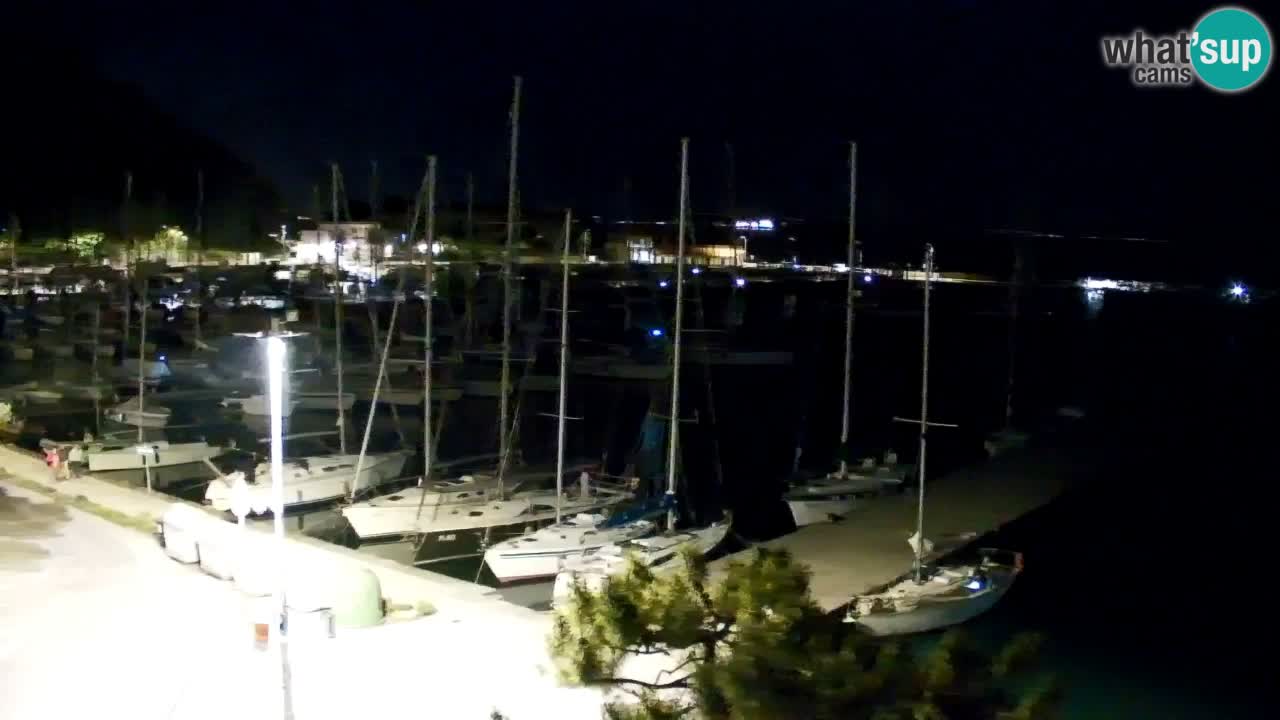 Spletna kamera Sesljan (Sistiana) – Pogled na marino in zaliv