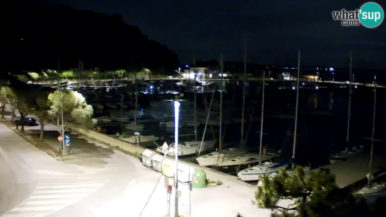 Spletna kamera Sesljan (Sistiana) – Pogled na marino in zaliv