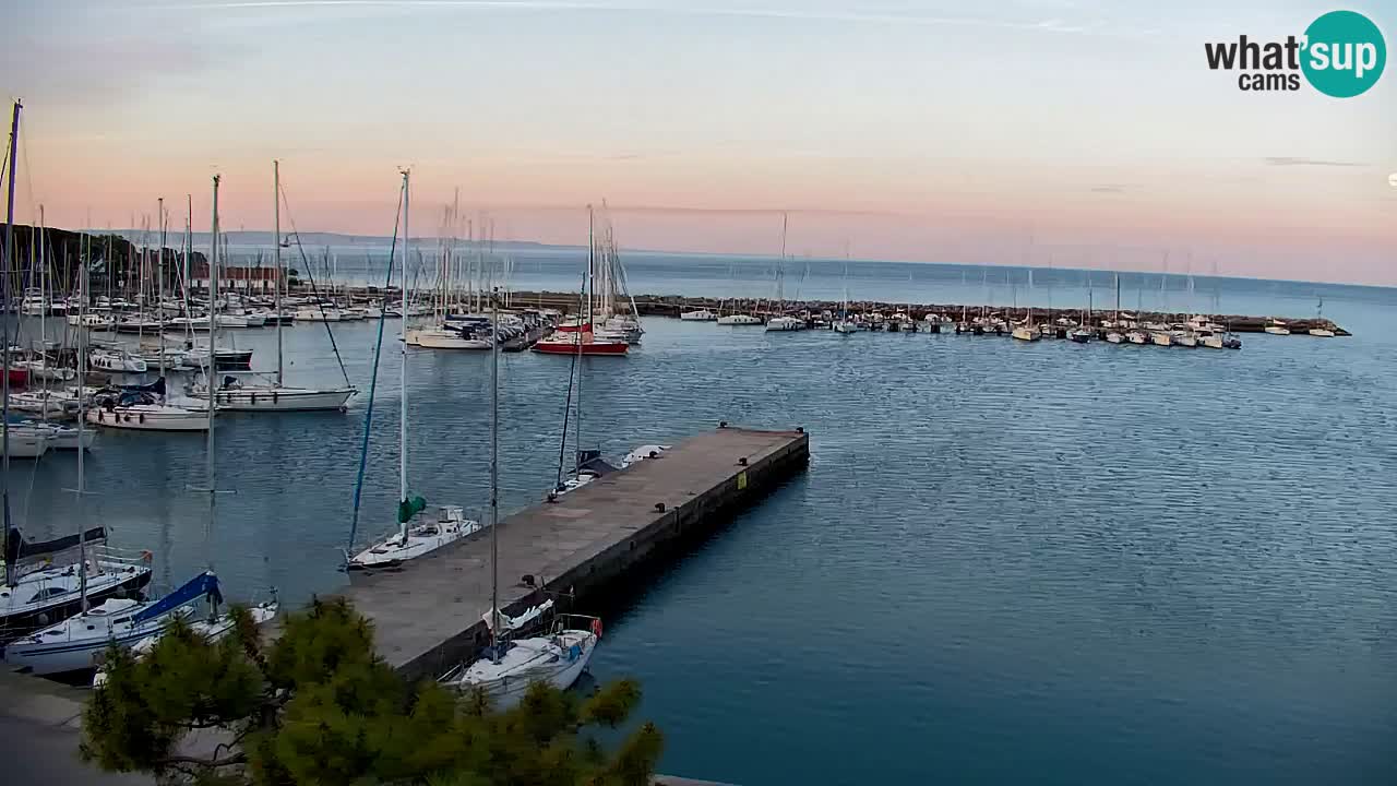 Webcam Sistiana – Vista sobre la marina y la bahía