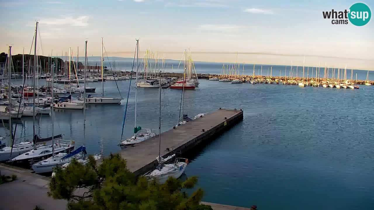 Webcam Sistiana – Vue sur la marina et la baie