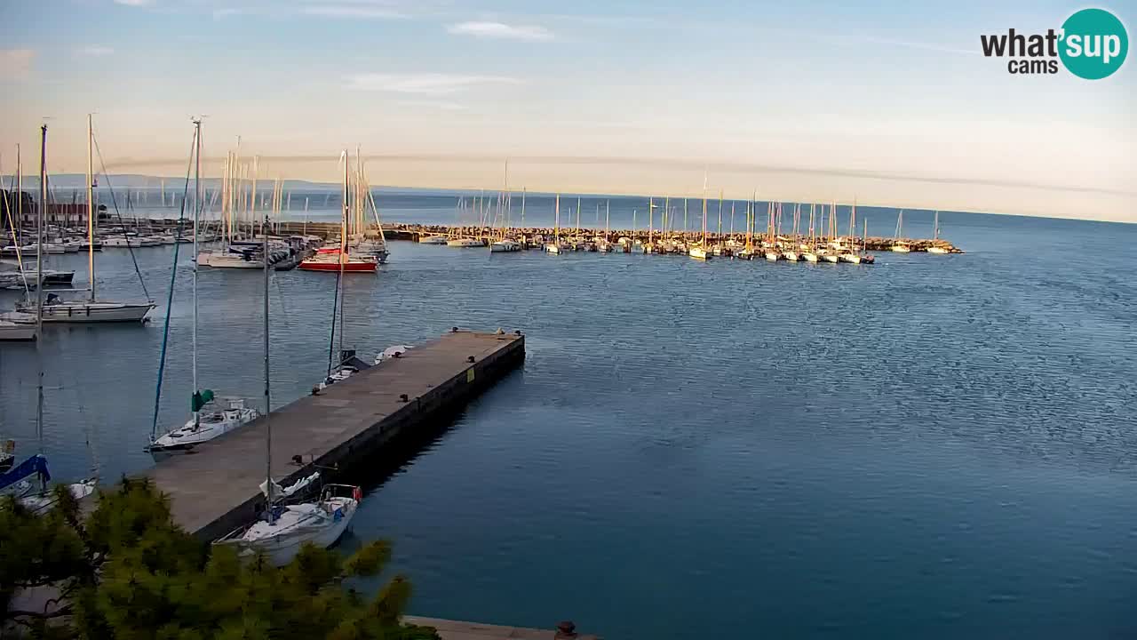 Webcam Sistiana – Blick auf Marina und Bucht
