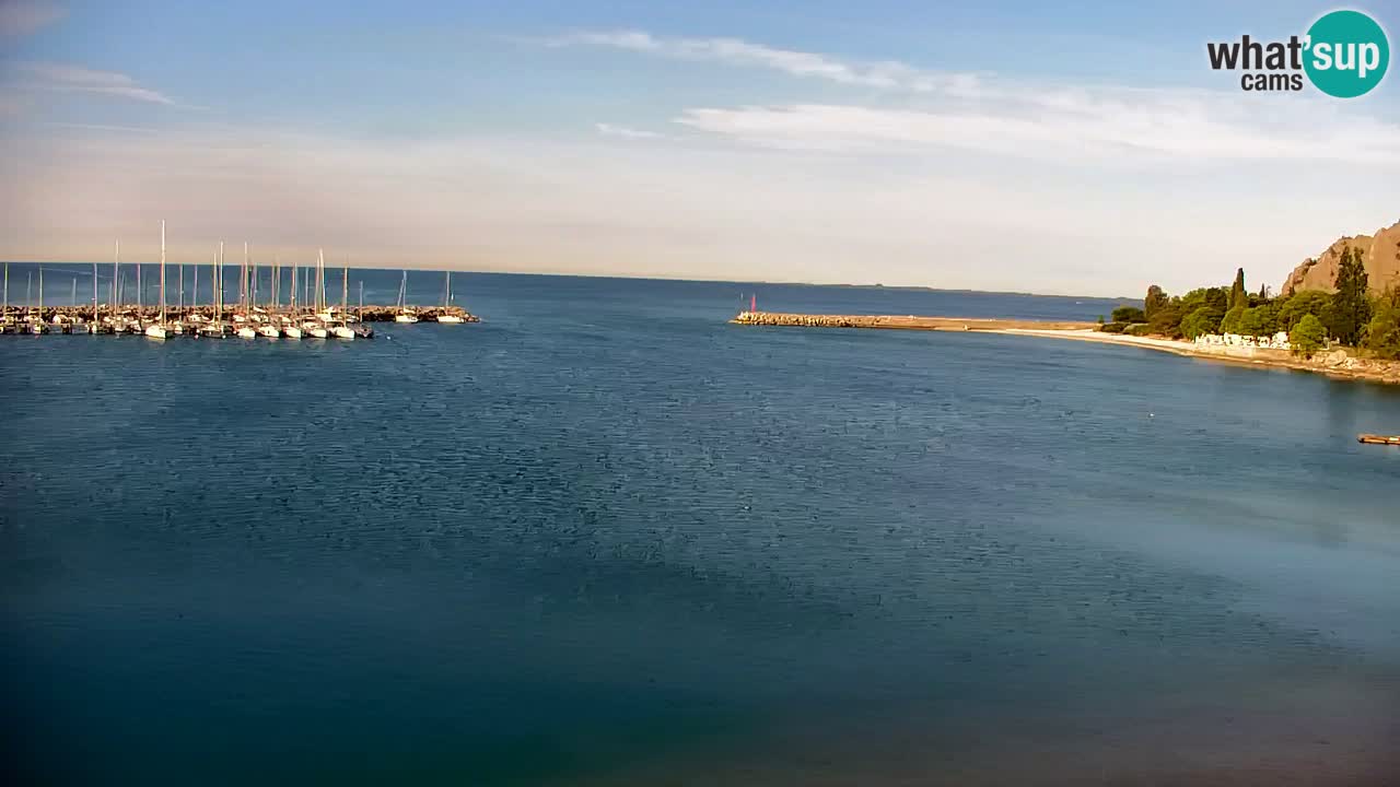 Webcam Sistiana – Pogled na marinu i zaljev