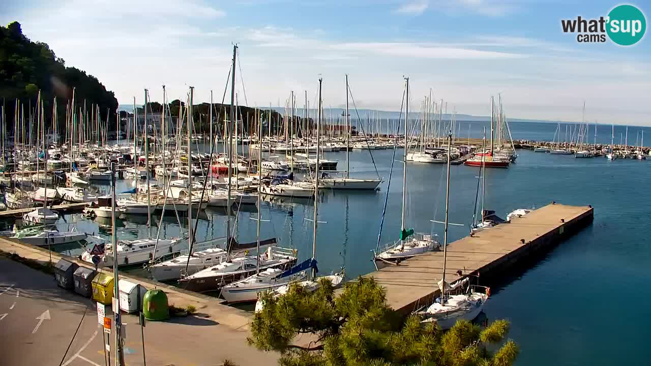 Webcam Sistiana – Vista sobre la marina y la bahía