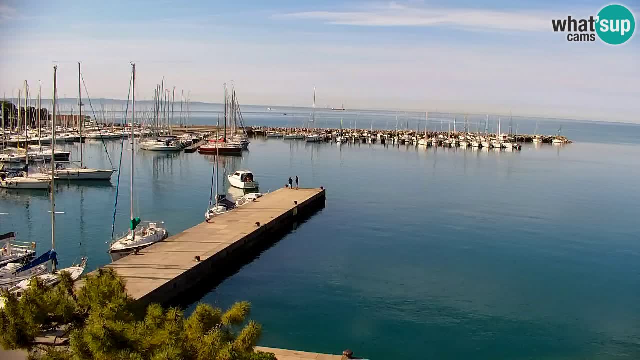 Webcam Sistiana – Blick auf Marina und Bucht