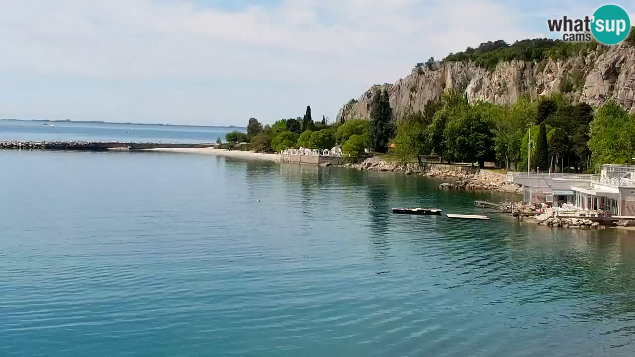 Webcam Sistiana – Vista sobre la marina y la bahía