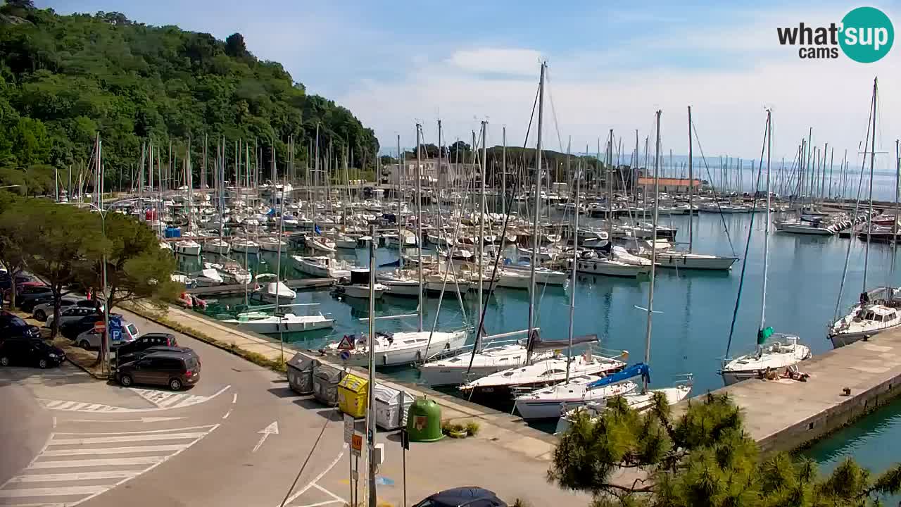 Webcam Sistiana – Vue sur la marina et la baie