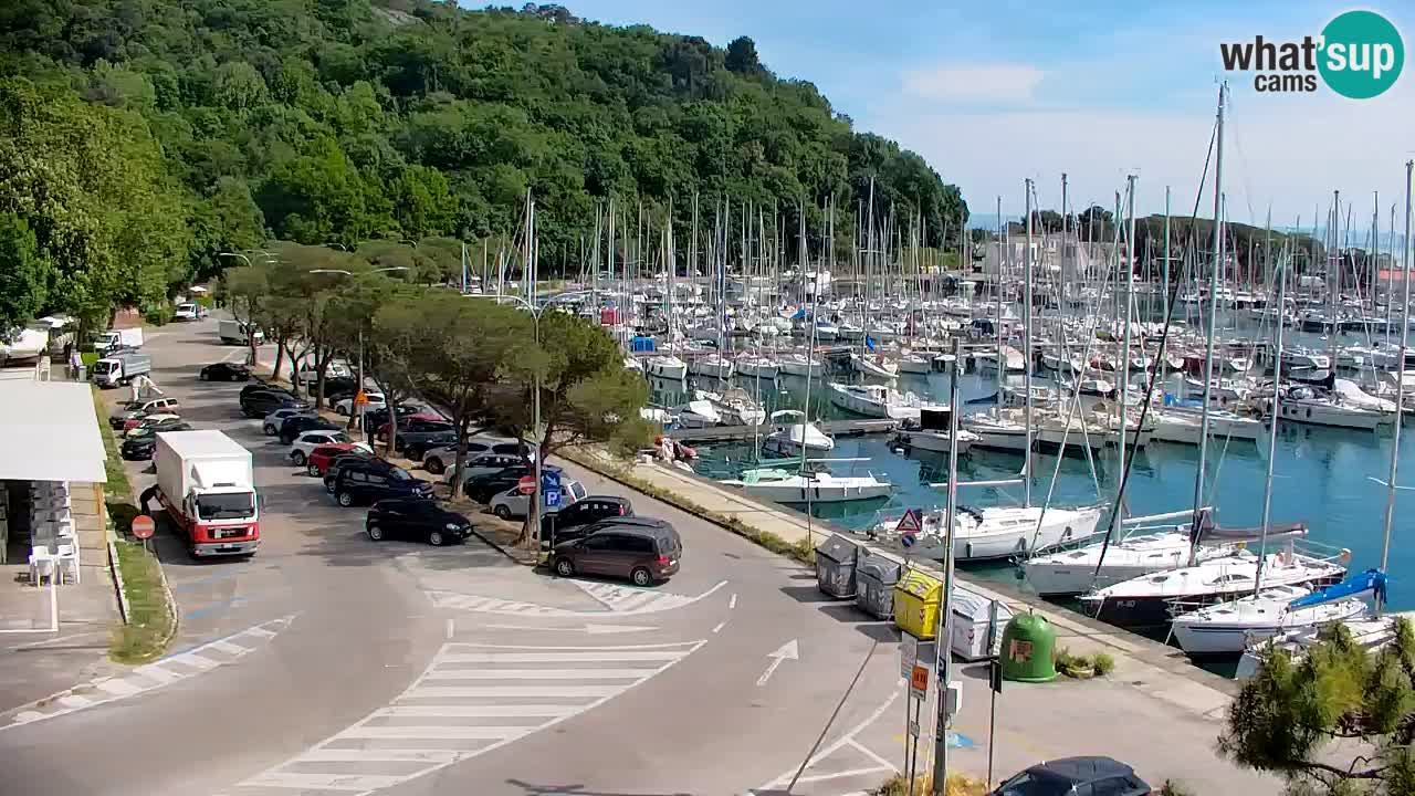 Spletna kamera Sesljan (Sistiana) – Pogled na marino in zaliv