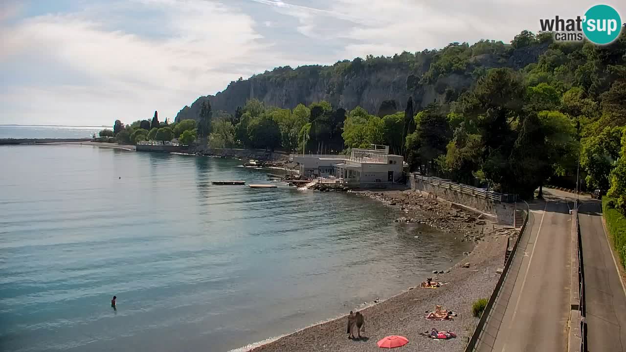 Webcam Sistiana – Vue sur la marina et la baie