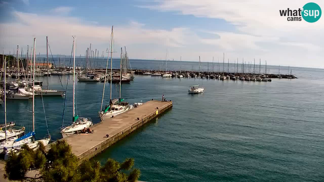 Webcam Sistiana – Vista sulla marina e sulla baia