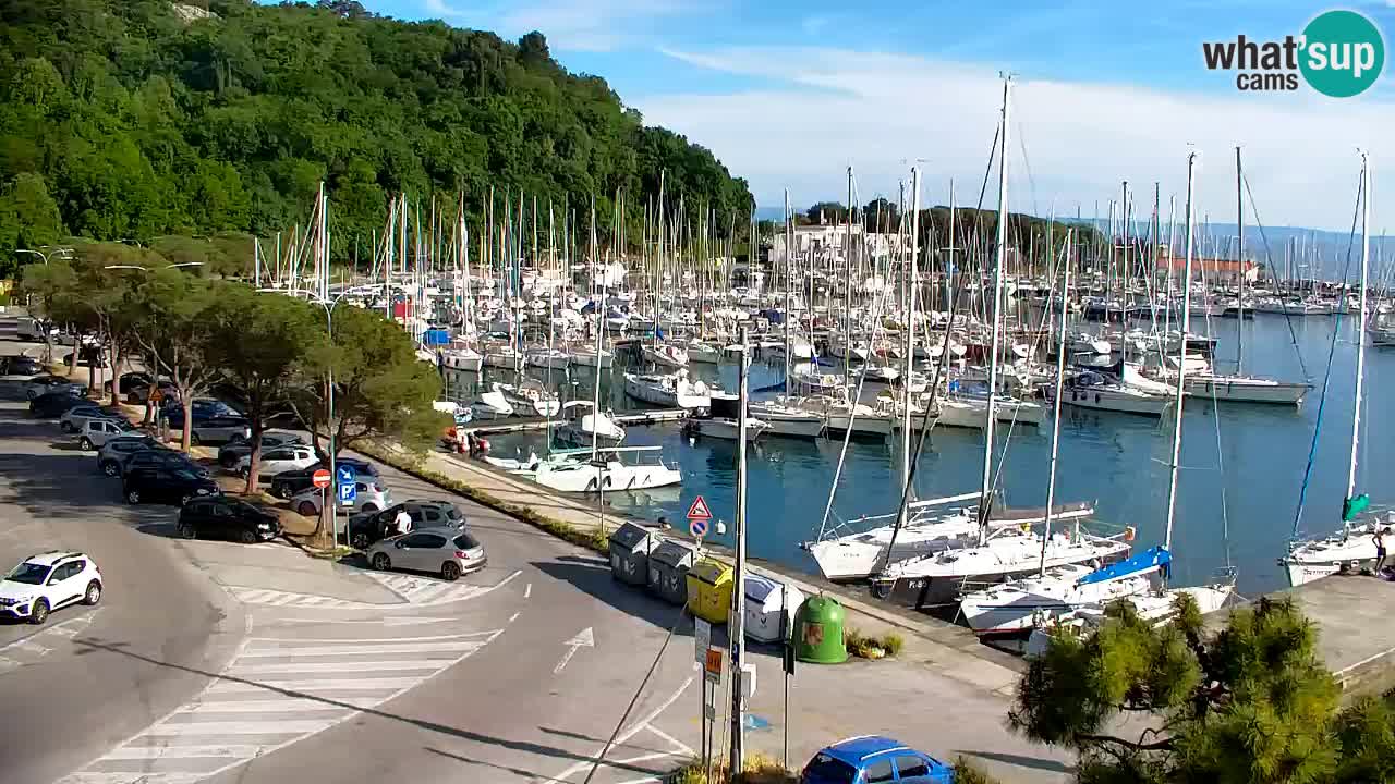 Webcam Sistiana – Vista sobre la marina y la bahía