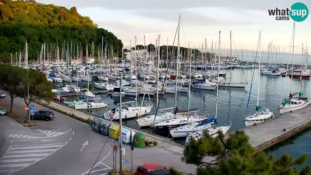 Webcam Sistiana – Vista sobre la marina y la bahía