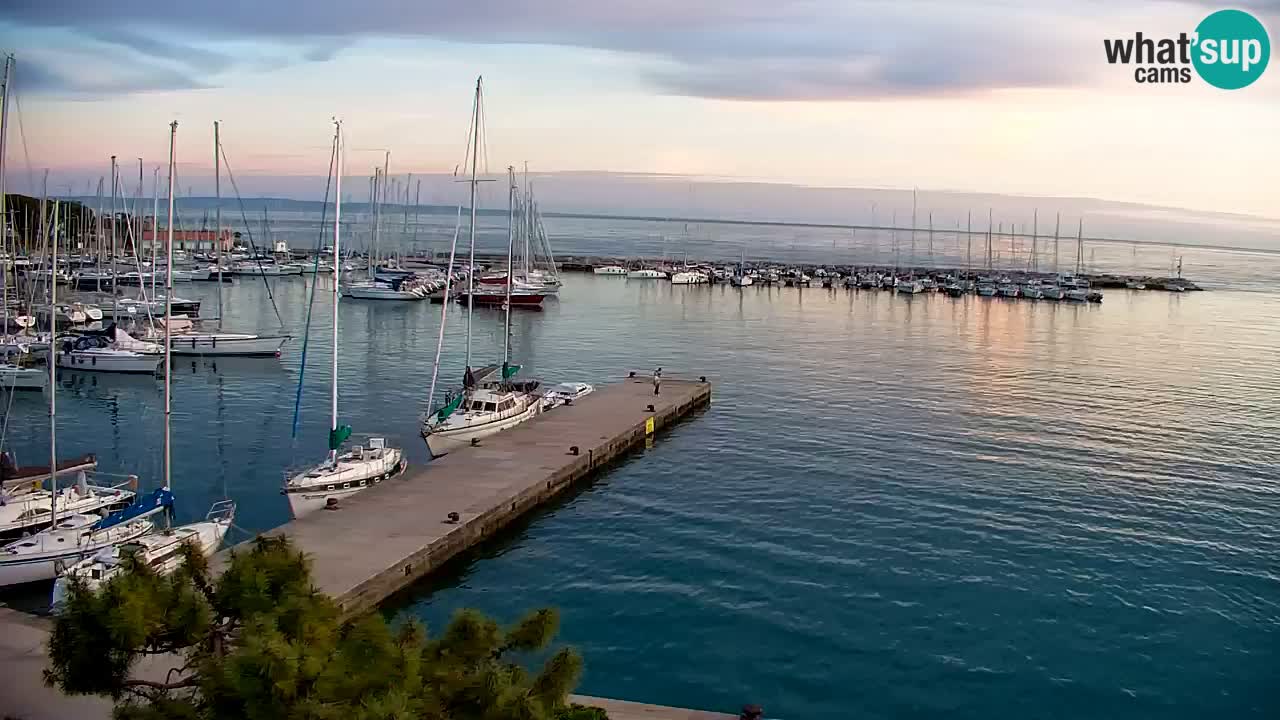 Spletna kamera Sesljan (Sistiana) – Pogled na marino in zaliv