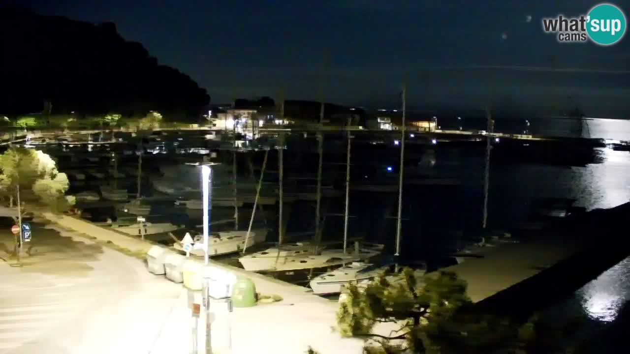 Webcam Sistiana – Vue sur la marina et la baie