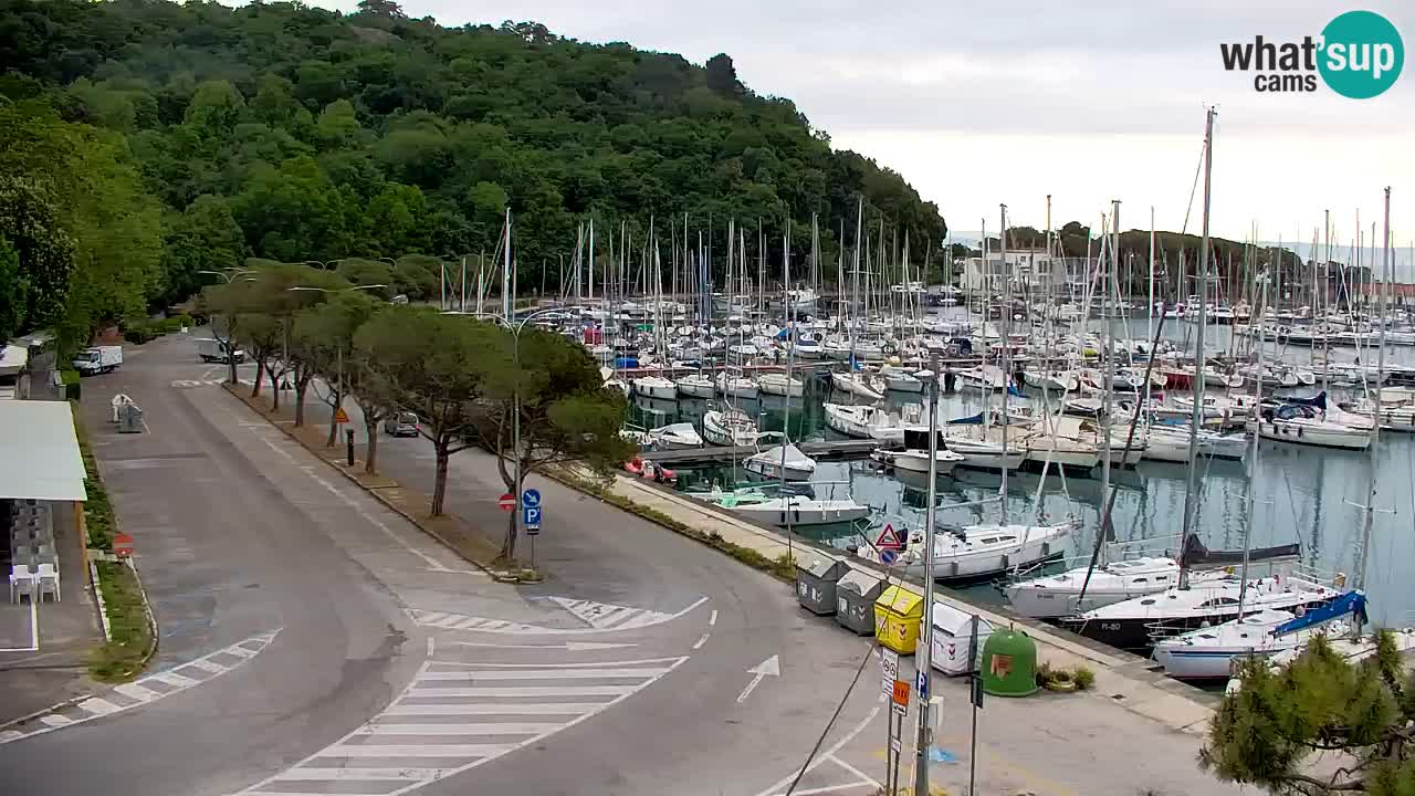Webcam Sistiana – Vista sobre la marina y la bahía